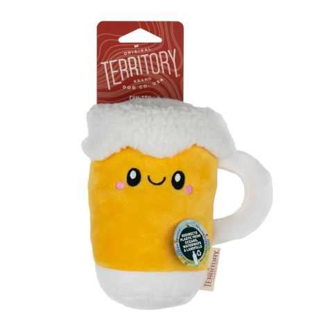 Territory Beer Dog Plush Squeaker Toy 16.5cm