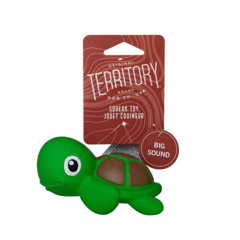 Territory Latex Squeaker Turtle Dog Toy 12cm