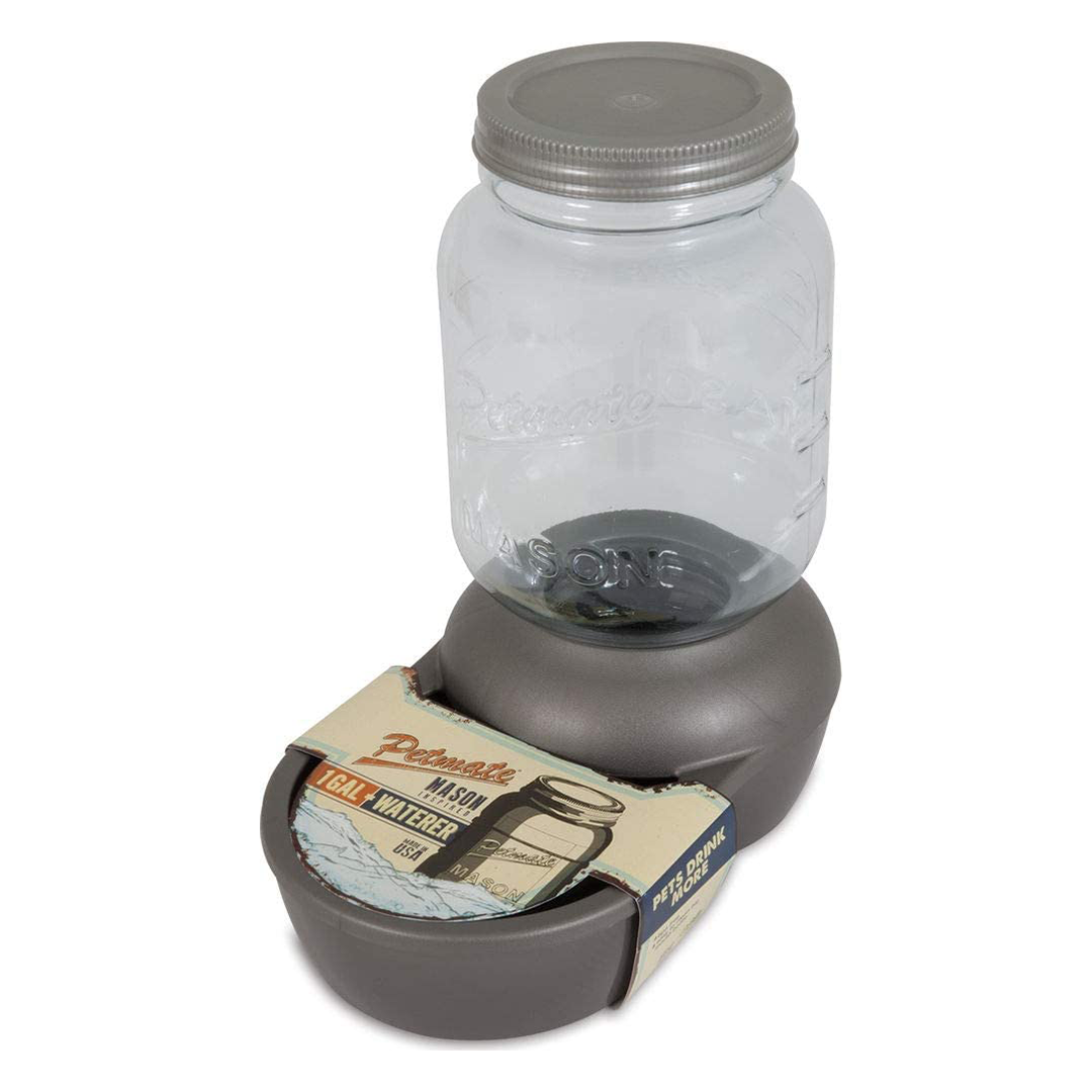 Petmate Waterer Replendish Mason 1 Gal