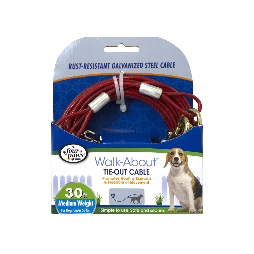 Four Paws Tie Out Cable Medium Weight 30ft