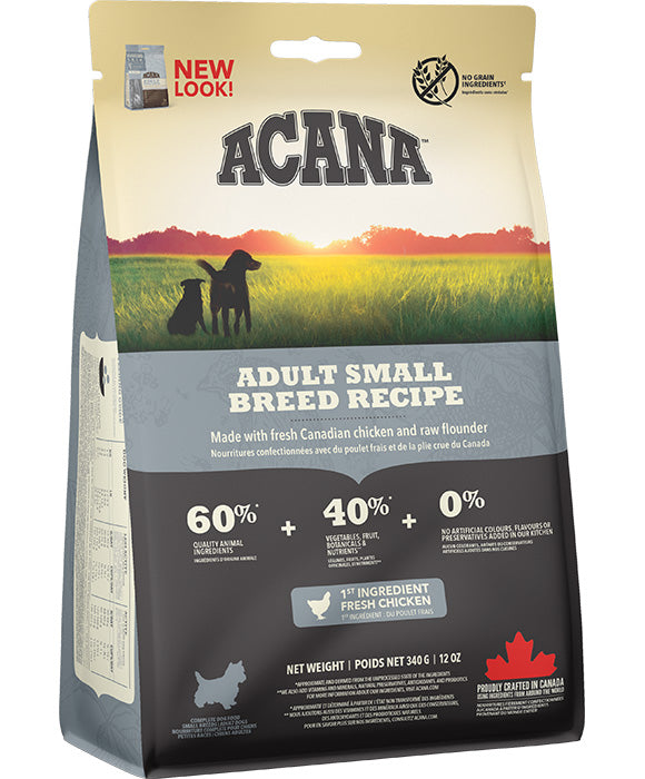 Acana Adult Small Breed Dry Dog Food 340g – Bow and Wow Online