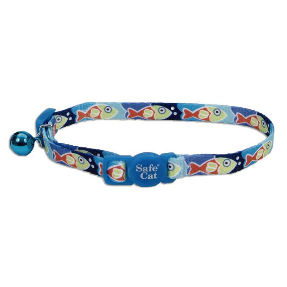Coastal Pet Cat Collar Fish Blue 3/8" x 12"