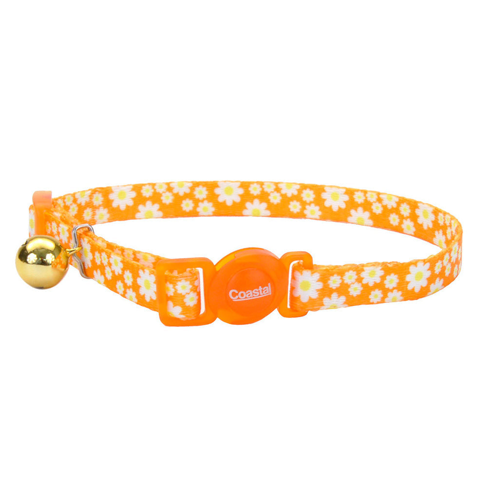 Coastal Cat Collar Breakaway Daisy Yellow 3/8" x 12"