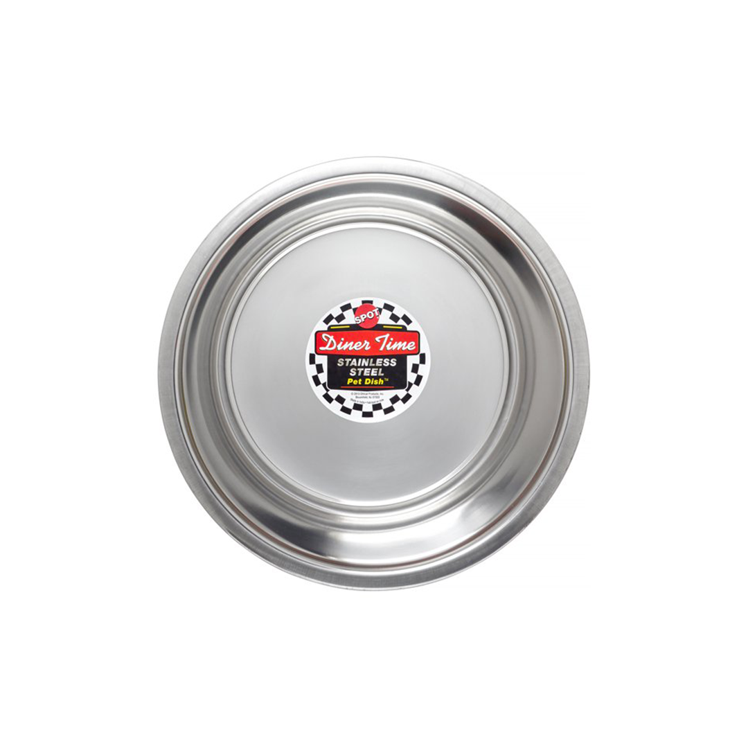 Spot Dog Bowl No Tip Silver 96oz