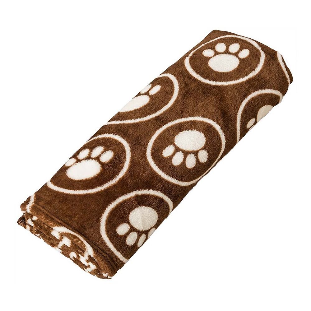 Spot Snug Blanket Paw and Circle Choco 30X38