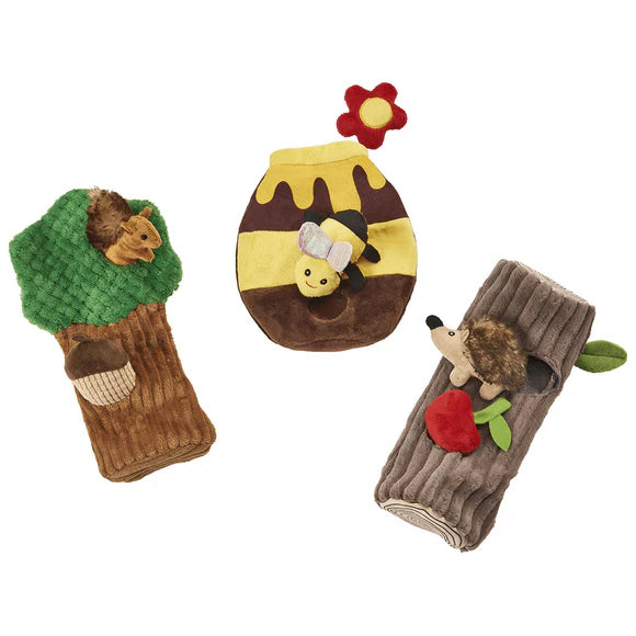 Spot Crinkler Fabric Puzzle Dog Toy Assorted 27cm