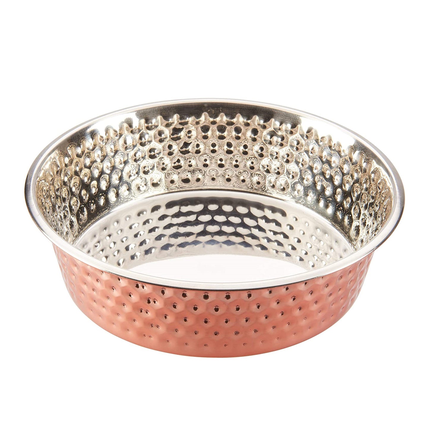 Spot Dog Bowl Honeycomb Copper 1qt