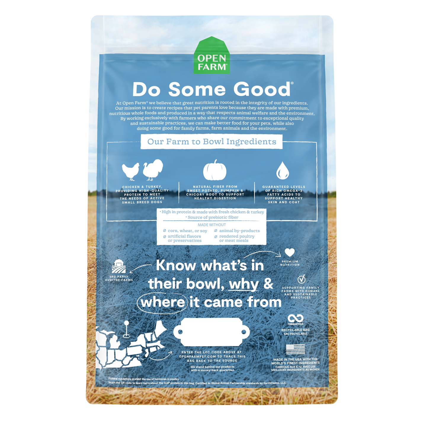 Open Farm Grain-free Small Breed Chicken & Turkey Dry Dog Food 4.98kg