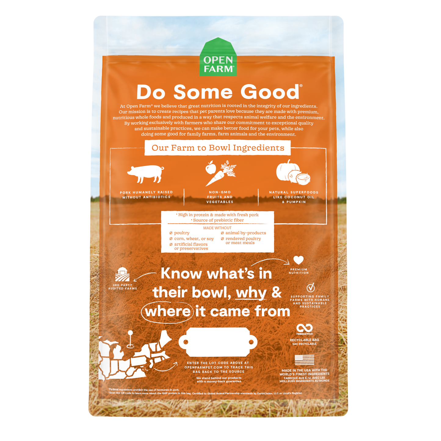 Open Farm Grain-free Farmer's Market Pork Dry Dog Food 9.97kg
