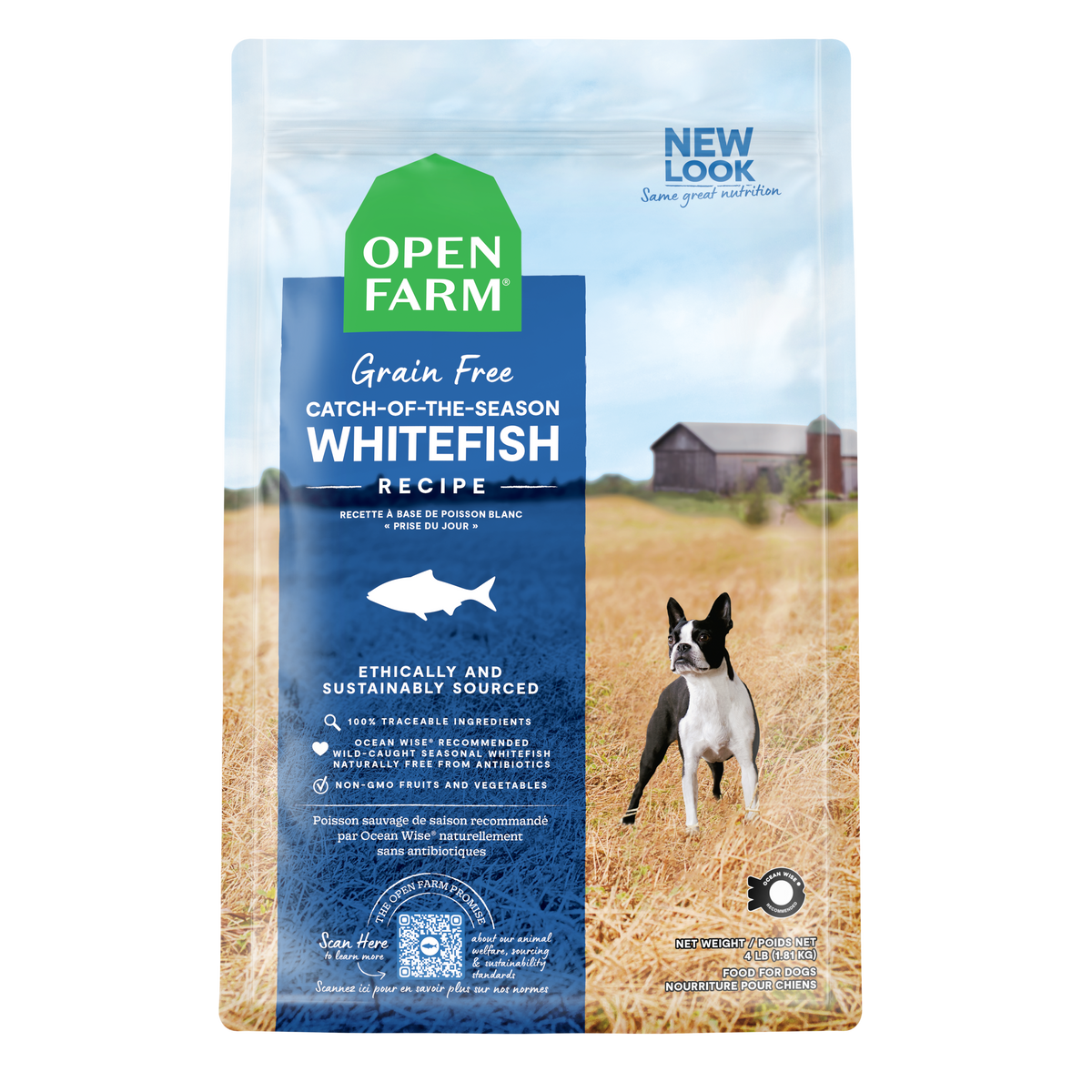 Open Farm Grain-free Catch-of-the-Season Whitefish Dry Dog Food 9.97kg