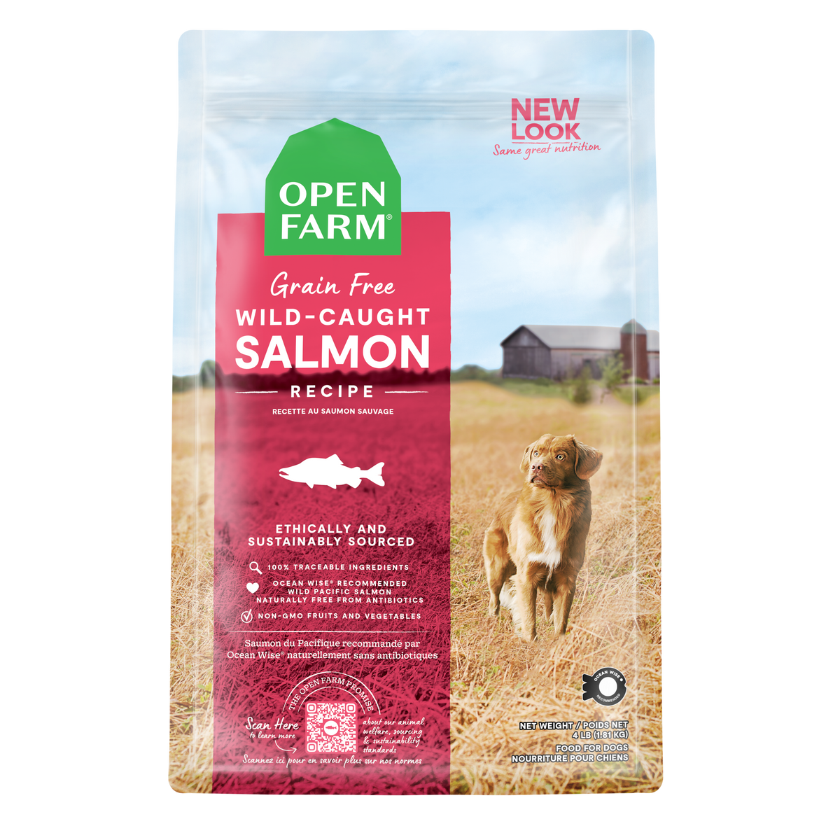 Open Farm Grain-free Wild Caught Salmon Dry Dog Food 9.97kg