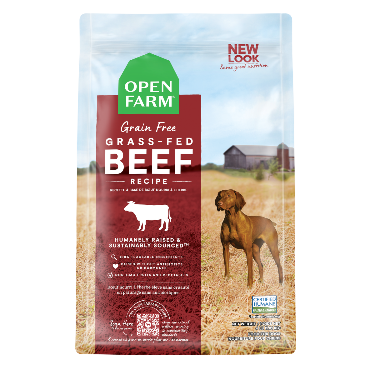 Open Farm Grain-free Grass-Fed Beef Dry Dog Food 9.97kg