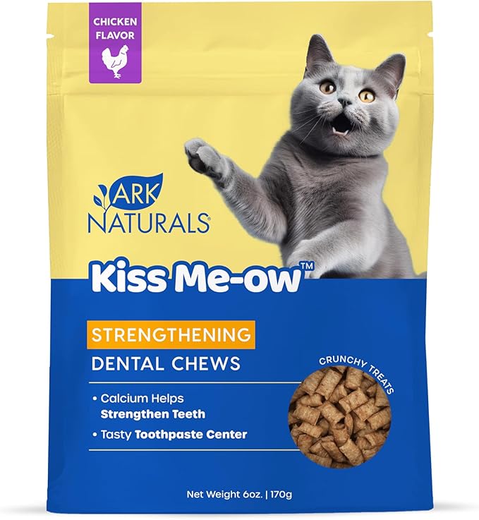 Ark Naturals Kiss Me-Ow Strengthening Chicken Dental Chews 170g