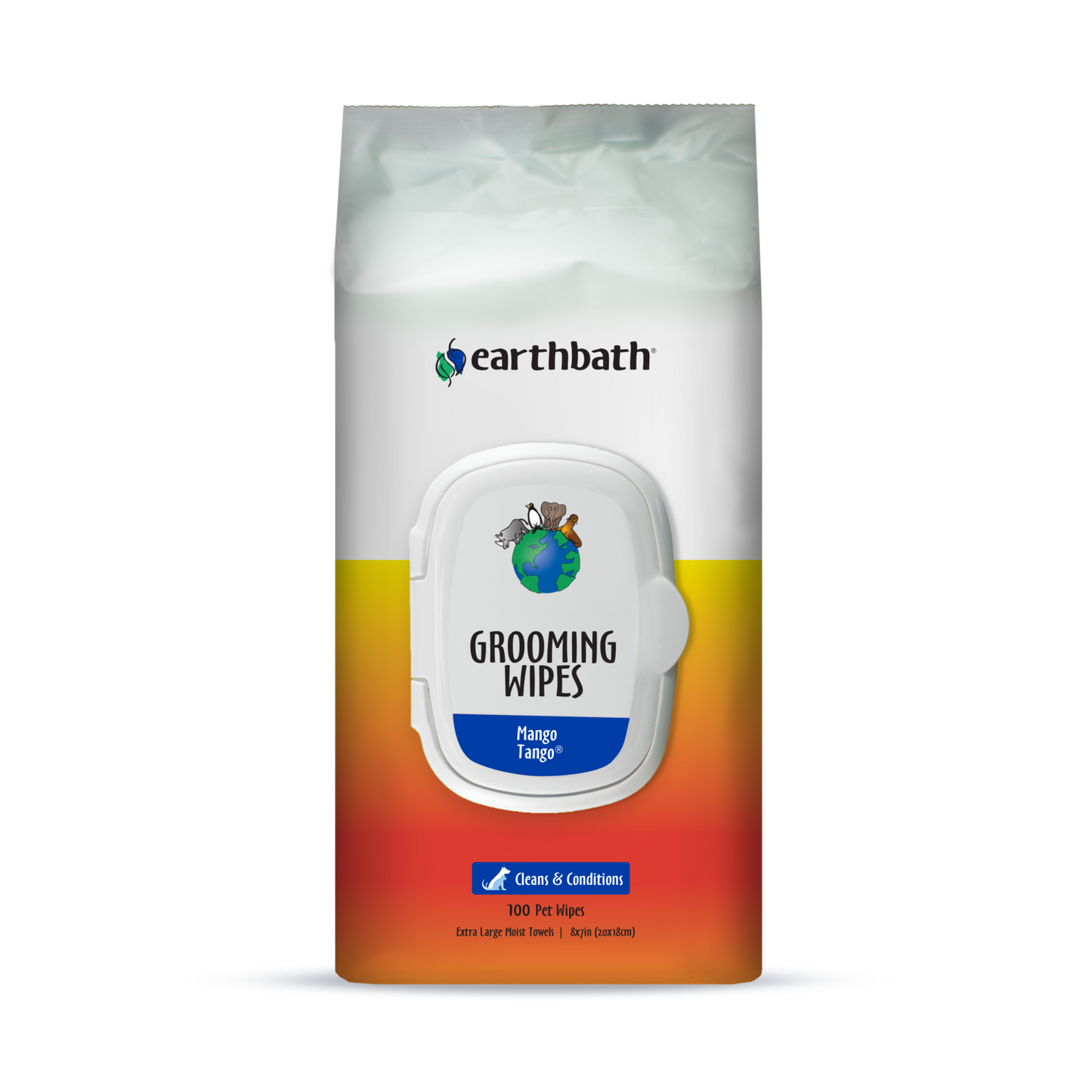 Earthbath Groom Wipes Mango Tango 100 Ct