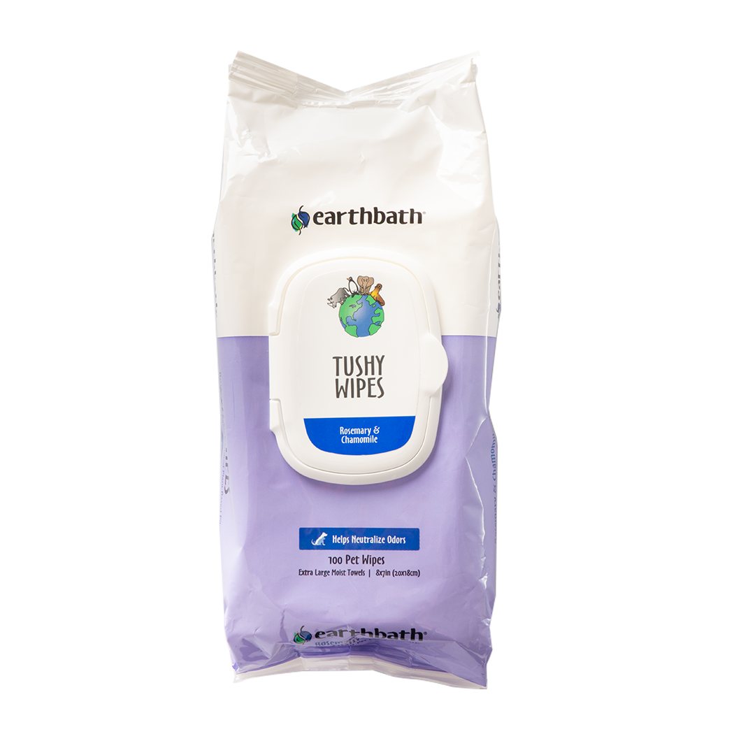 Earthbath Tushy Wipes Rosemary & Chamomile 100ct