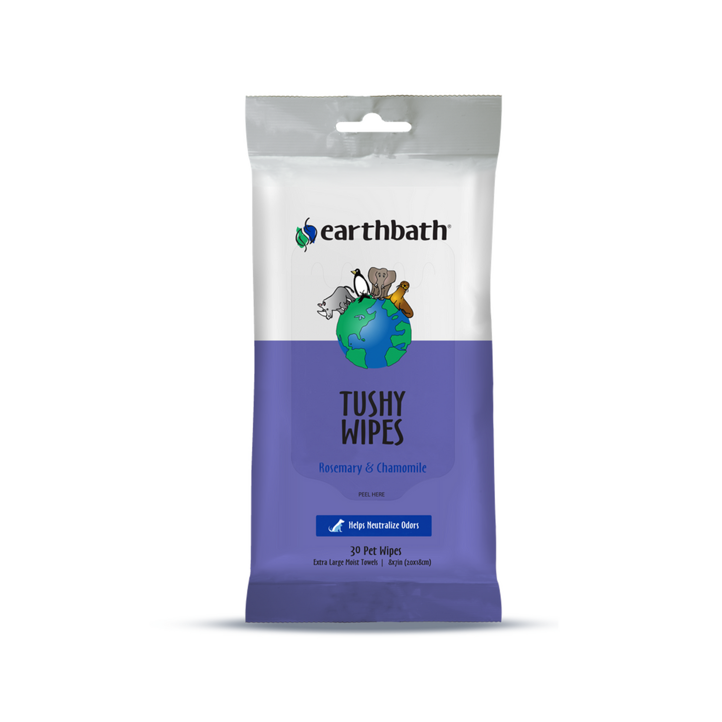 Earthbath Tushy Wipes 30ct
