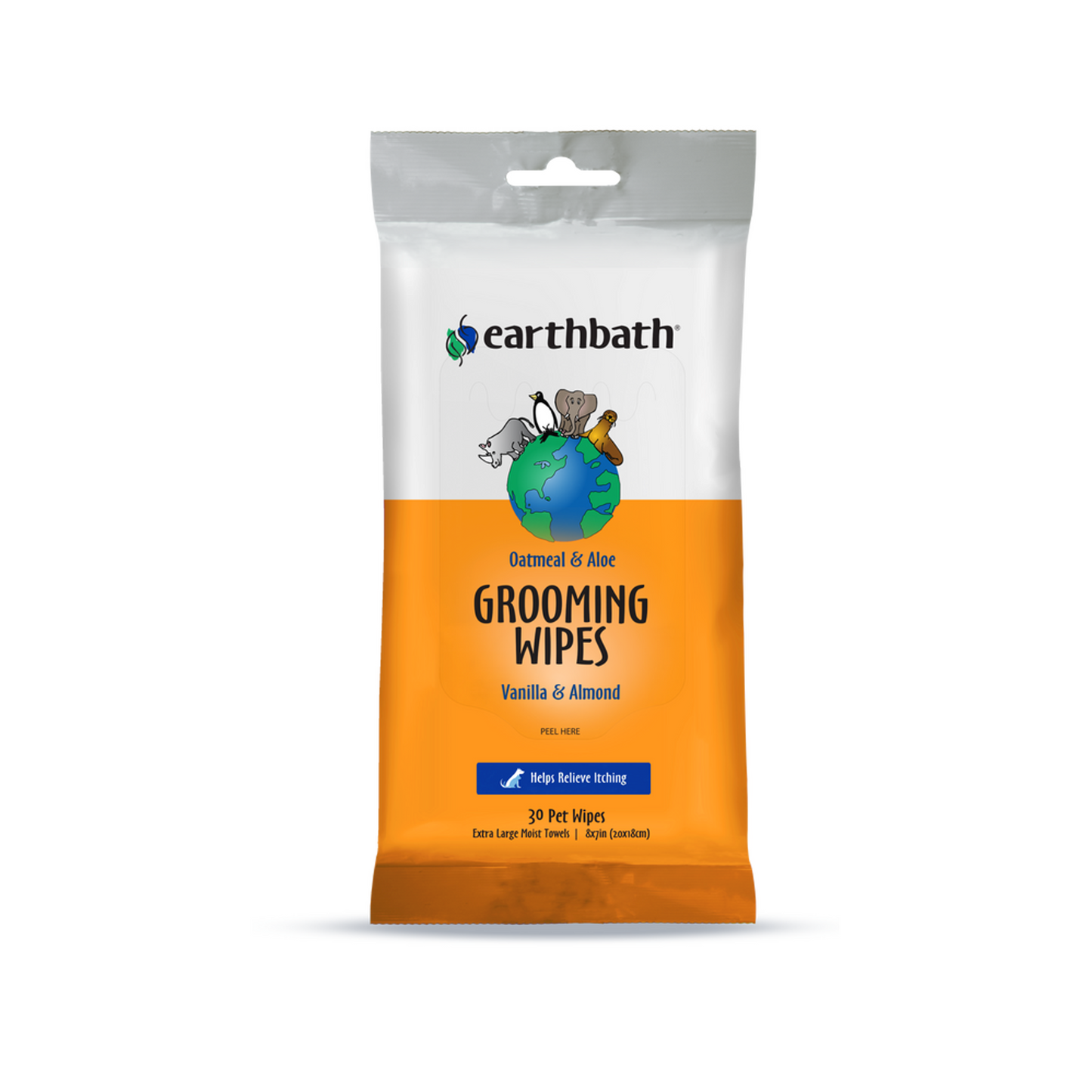 Earthbath Oatmeal & Aloe Grooming Wipes 30ct