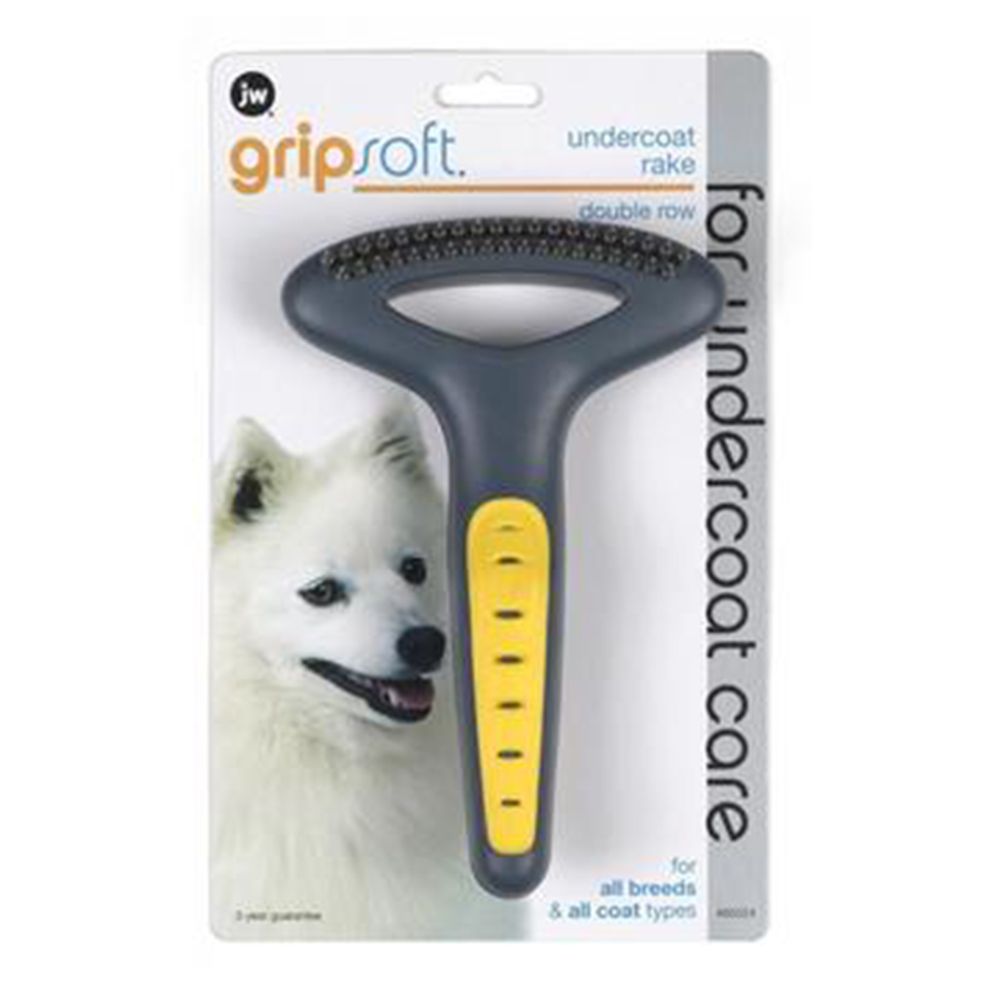 JW Pet Grooming Rake Undercoat Double Row