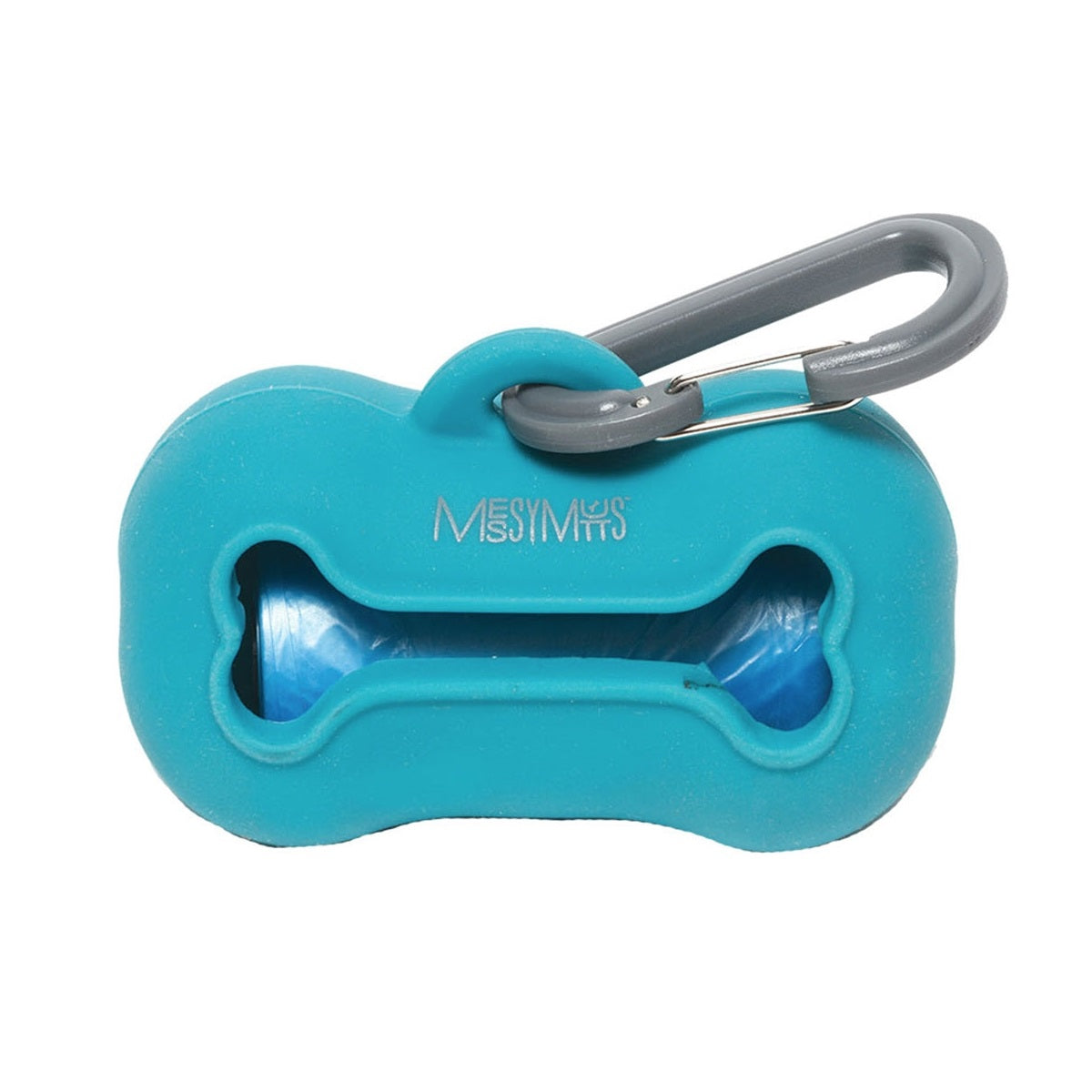 Messy Mutts Blue Silicone Wastebag Holder