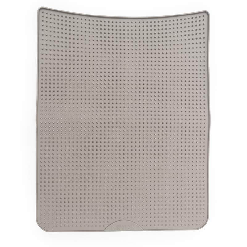 Messy Cats Silicone Litter Mat Gray 45cm x 35cm
