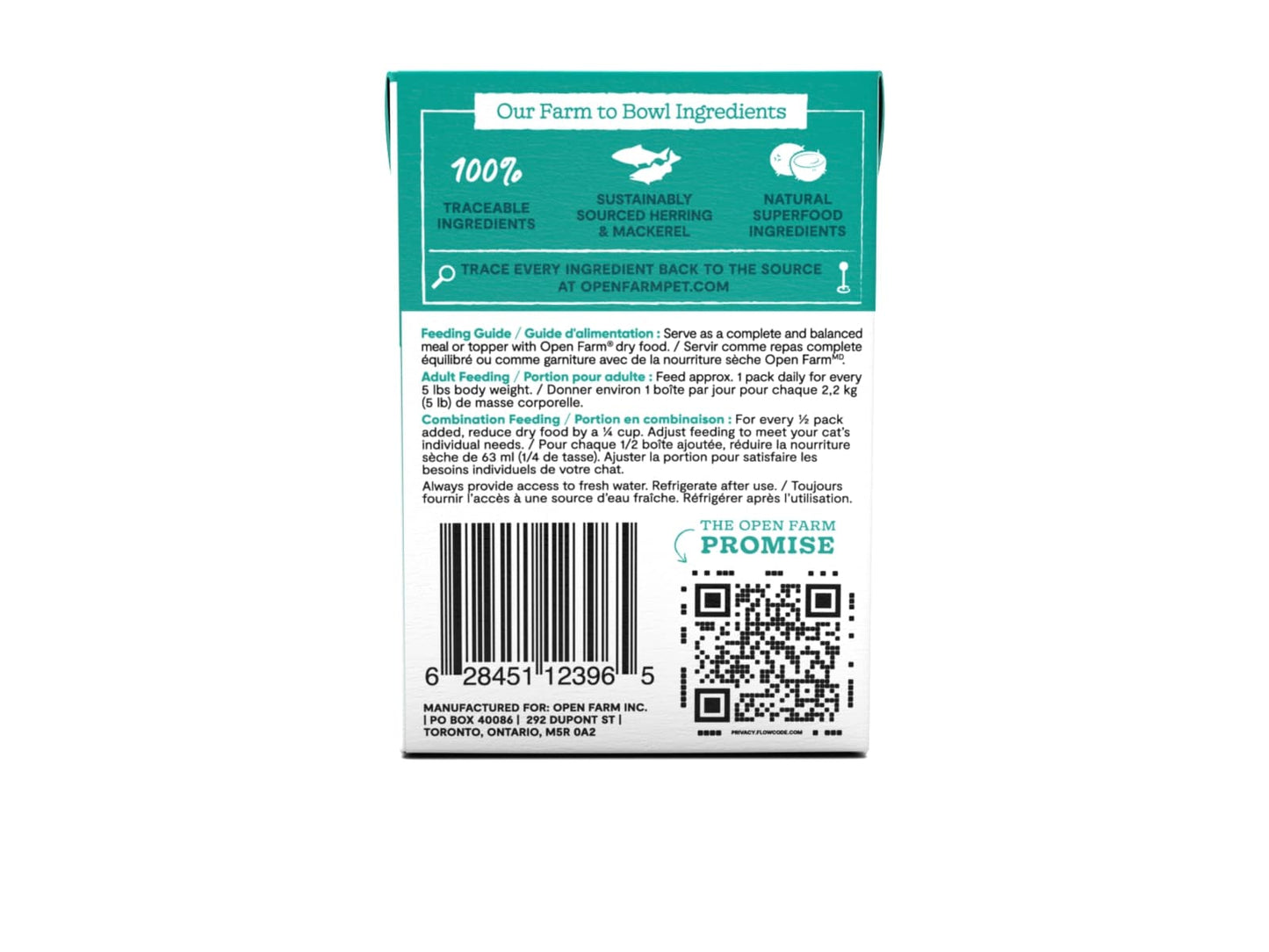 Open Farm Herring & Mackerel Rustic Blend Wet Cat Food 155g
