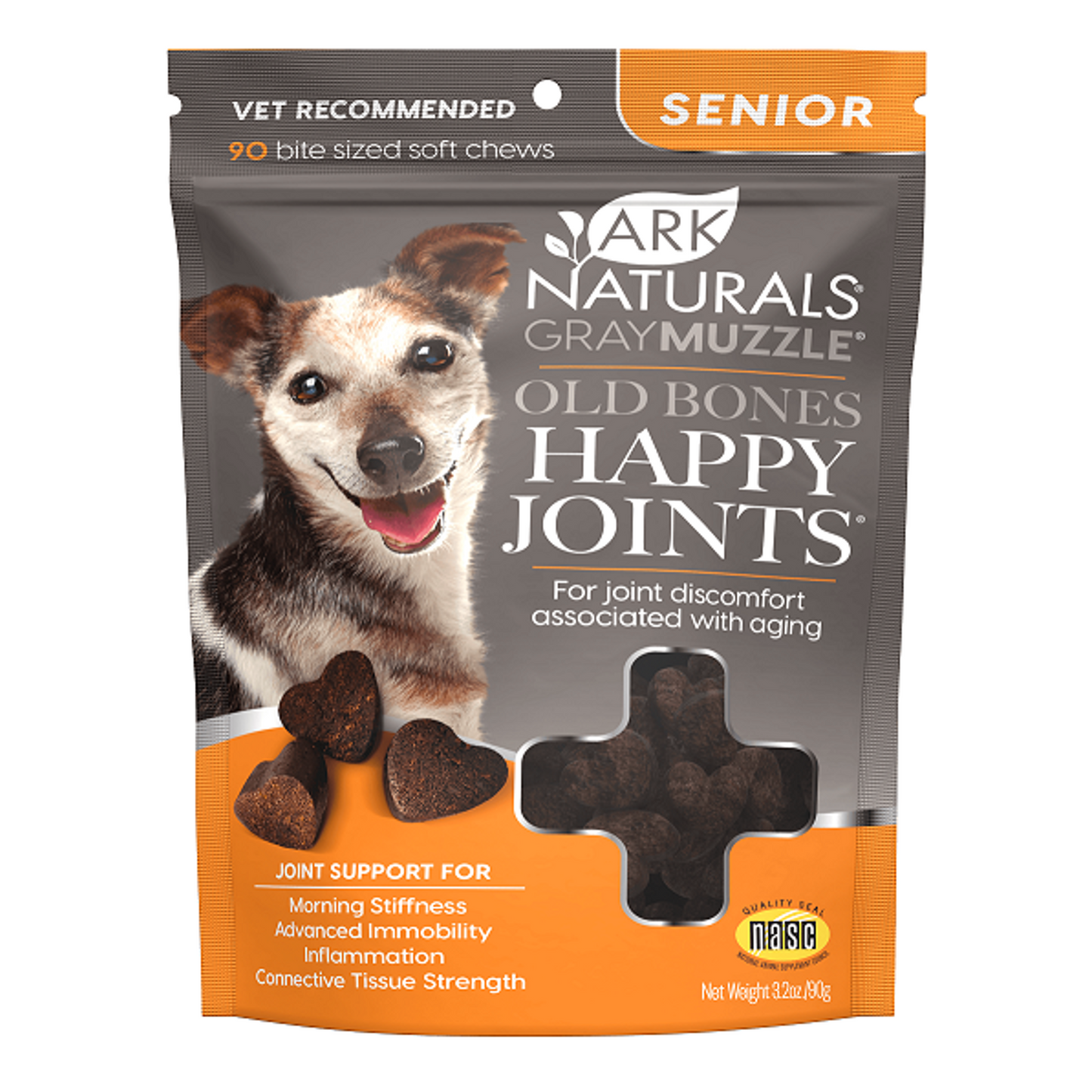 Ark Naturals Gray Muzzle Old Bones! Happy Joints! 90 Chewables
