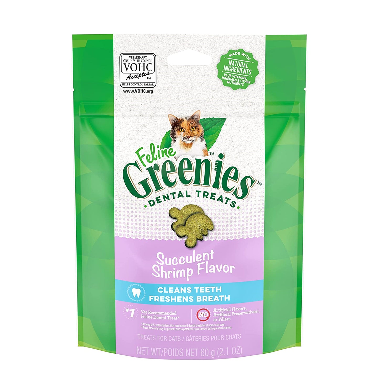 Greenies Dental Treats Succulent Shrimp Flavor 60g