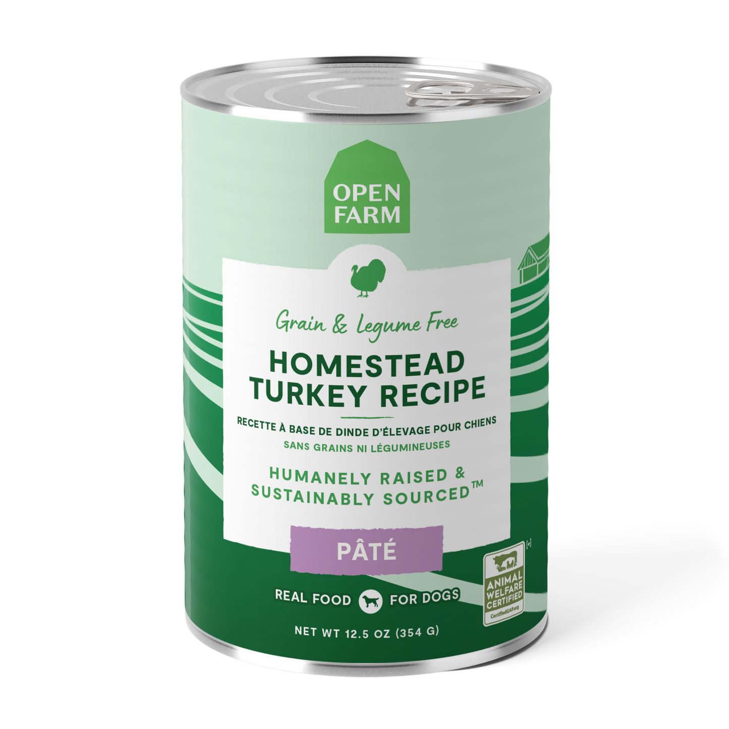 Open Farm Grain-free Homestead Turkey Pate Canned Dog Food 354g