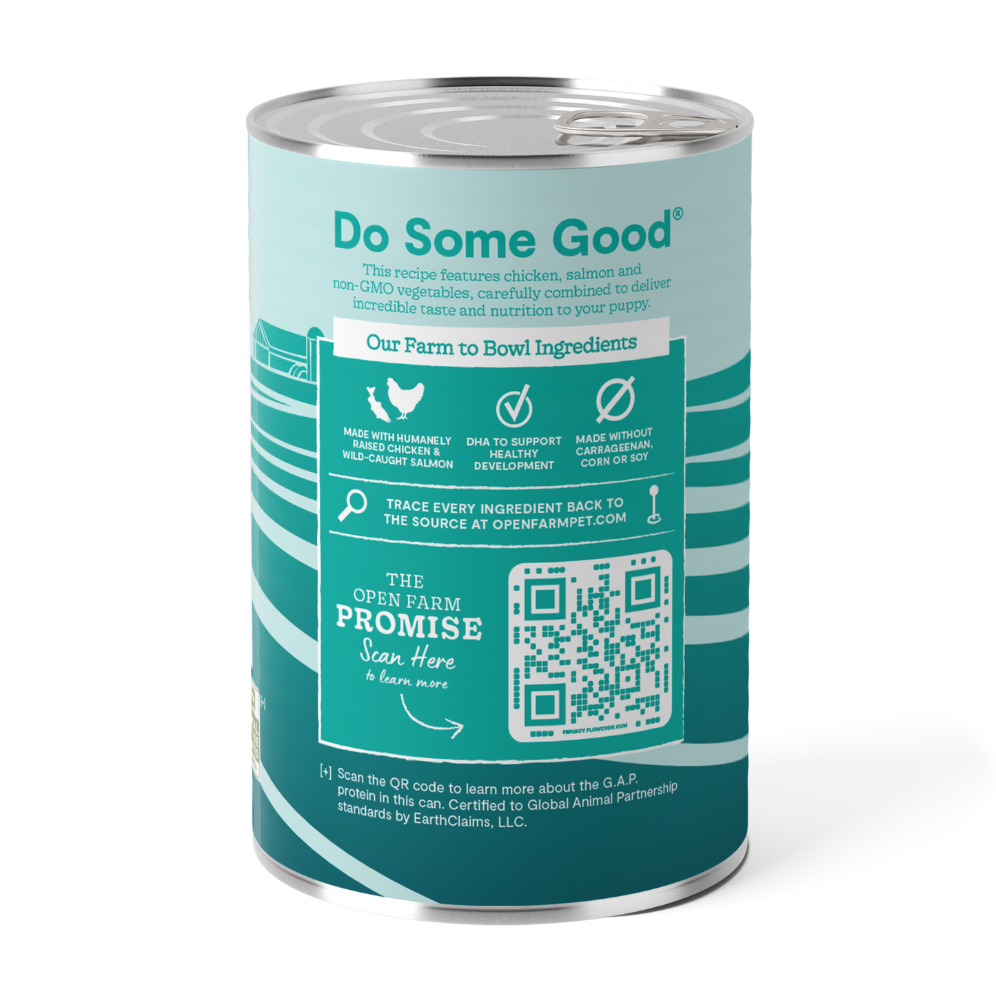 Open Farm Grain-free Puppy Recipe Chicken & Salmon Pate Canned Dog Food 354g