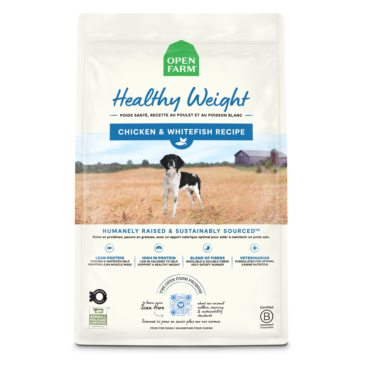 Open Farm Healthy Weight Chicken & Whitefish Recipe Dry Dog Food 9.97kg