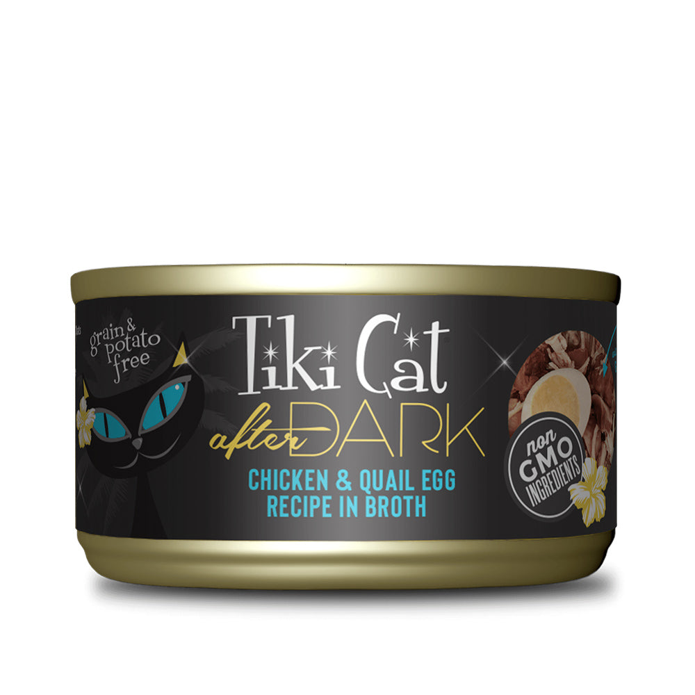 Tiki Cat Canned Food After Dark Chicken Quail Egg 80g – Bow and