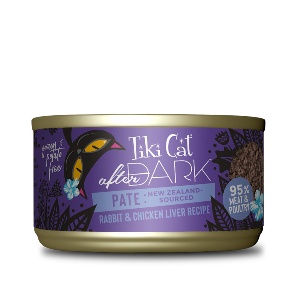 Tiki Cat Canned Food After Dark Pate Rabbit 85g – Bow and Wow Online