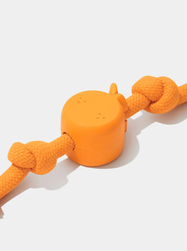 Vetreska Playful Charm Knot Rope Toy Tangerine