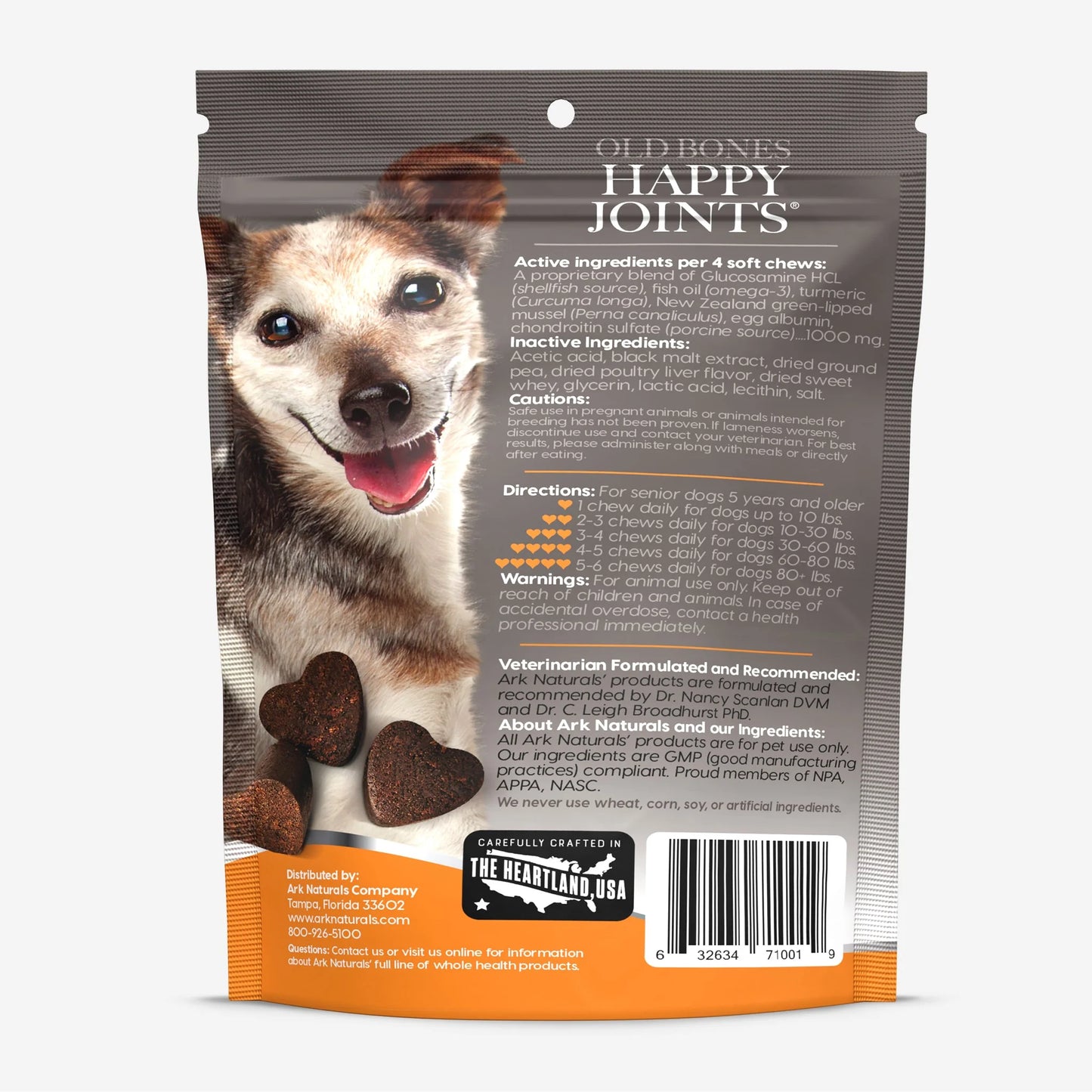 Ark Naturals Gray Muzzle Old Bones! Happy Joints! 90 Chewables