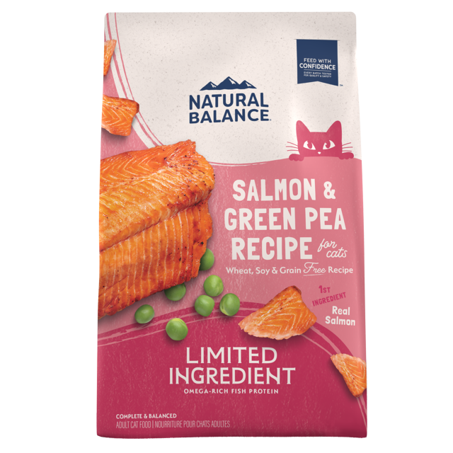 Natural Balance L.I.D. Limited Ingredient Diets Dry Cat Food Green Pea & Salmon Formula 4.54kg