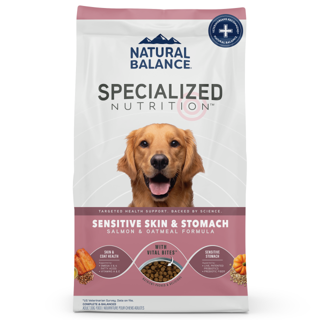 Natural Balance Specialized Sensitive Skin & Stomach Salmon & Oatmeal Formula Dry Dog Food 9.9kg