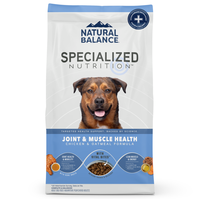 Natural Balance Specialized Nutrition Joint & Muscle Health Chicken & Oatmeal Formula Dry Dog Food 9.9kg