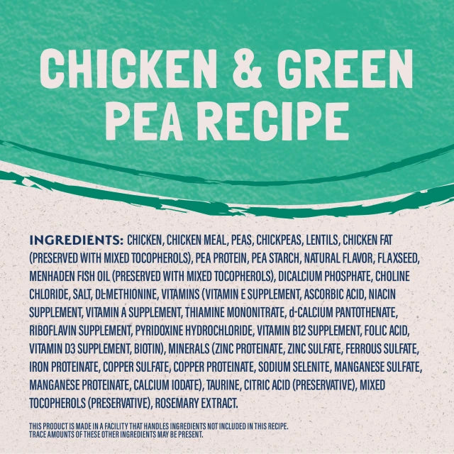 Natural Balance Limited Ingredient Chicken and Green Pea Dry Cat Food 1.8kg