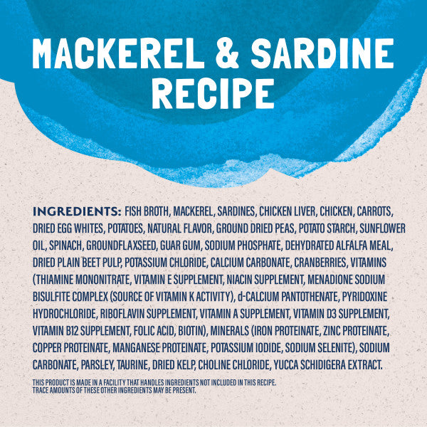 Natural Balance Platefulls Cat Food Indoor Mackerel & Sardine Formula in Gravy 3 oz