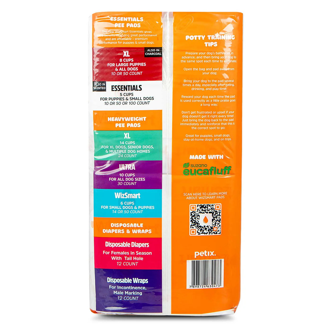 WizSmart Pet Sanitary Pad Essentials Large 100 ct