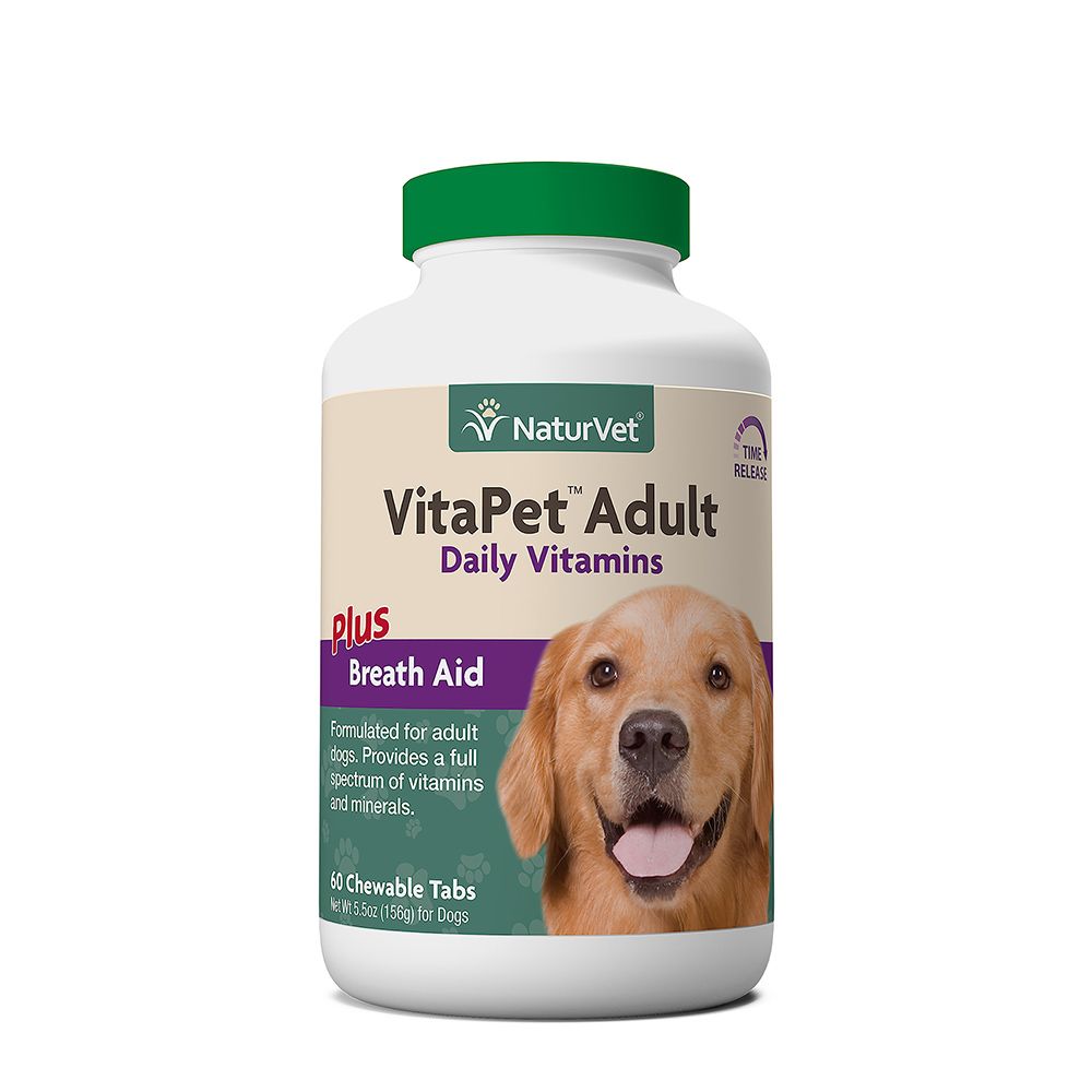 Naturvet Vitapet Adult Plus Breath Aid 60 Tablets