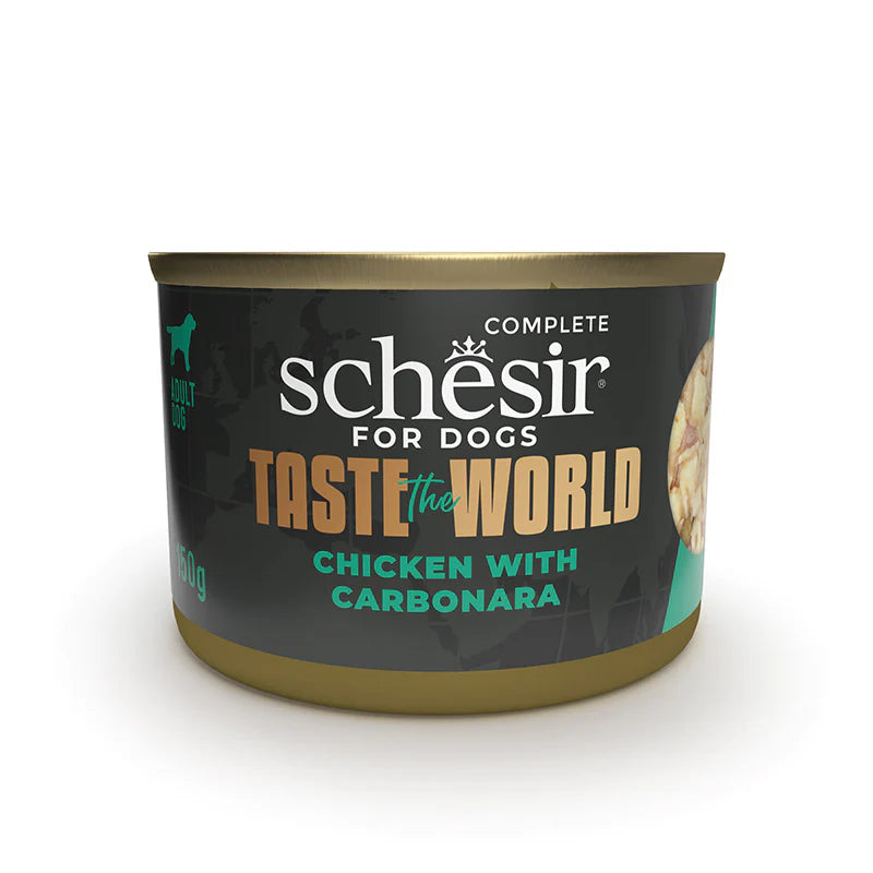 Schesir Taste the World Chicken Carbonara in Broth Wet Dog Food 150g