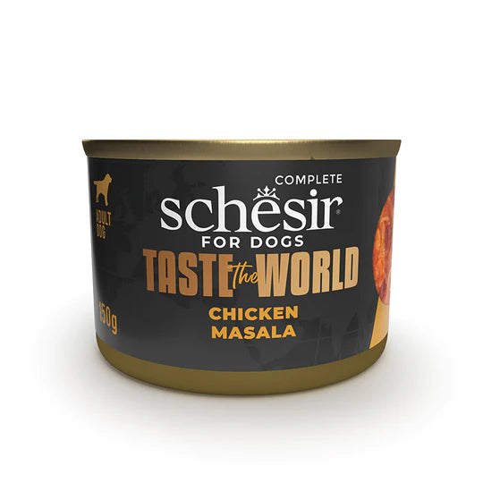 Schesir Taste the World Chicken Masala in Broth Wet Dog Food 150g