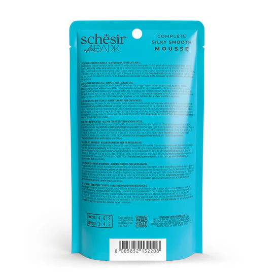 Schesir After Dark Velvet Mousse Chicken with Quail Egg Grain-free Wet Cat Food 80g