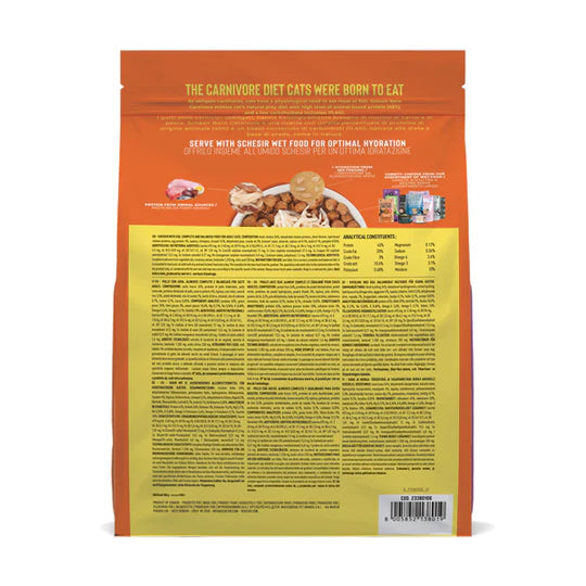 Schesir Born Carnivore Chicken with Egg Dry Cat Food 255g