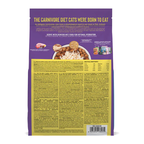 Schesir Born Carnivore Chicken and Herring Dry Cat Food 1.25kg