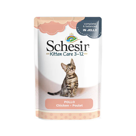 Schesir Kitten Care 3 to 12 months Chicken in Jelly Wet Cat Food 85g