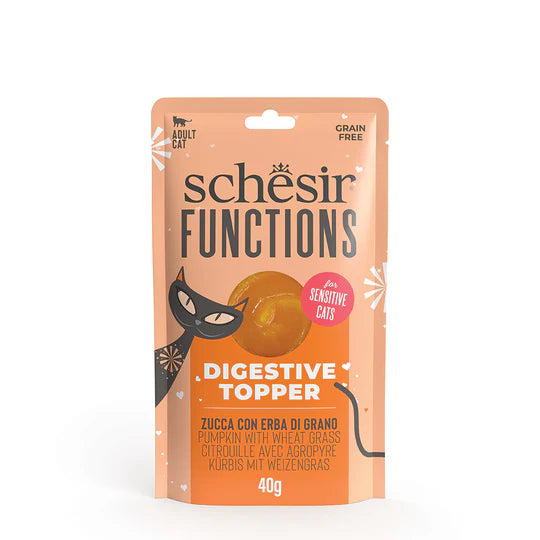 Schesir Functions Digestive Topper Pumpkin with Wheatgrass 40g