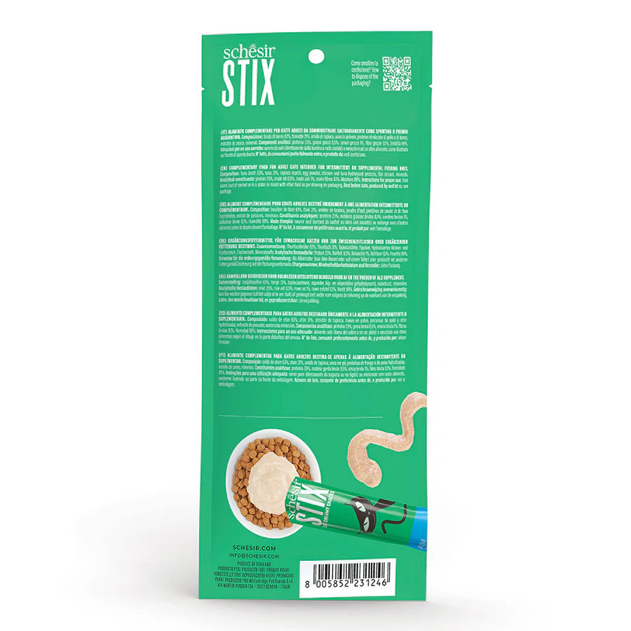 Schesir Stix Cat Treat Tuna 6 x 15g