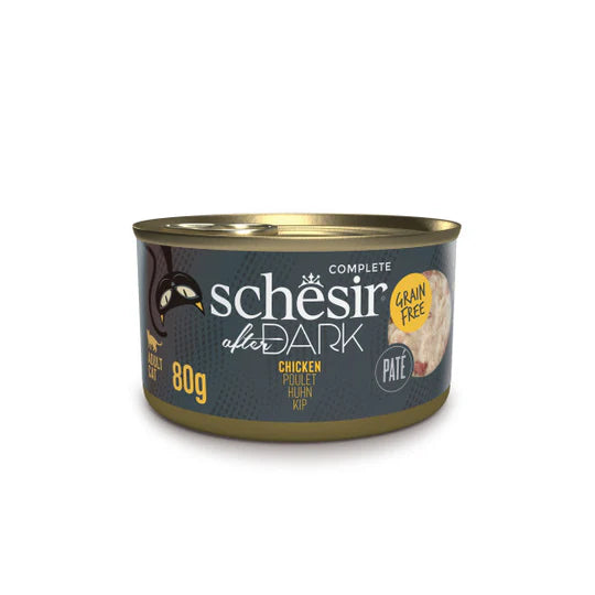 Schesir After Dark Chicken in Pate Grain-free Wet Cat Food 80g